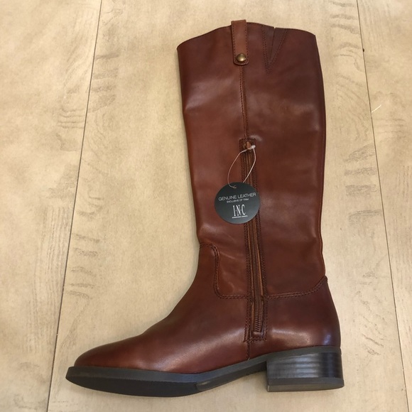 INC Womens Fawne Leather Over The Knee Riding Boots Size 6.5 - Picture 13 of 16